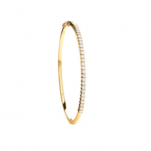 9ct Yellow Gold 1.10ctw Diamond Bangle